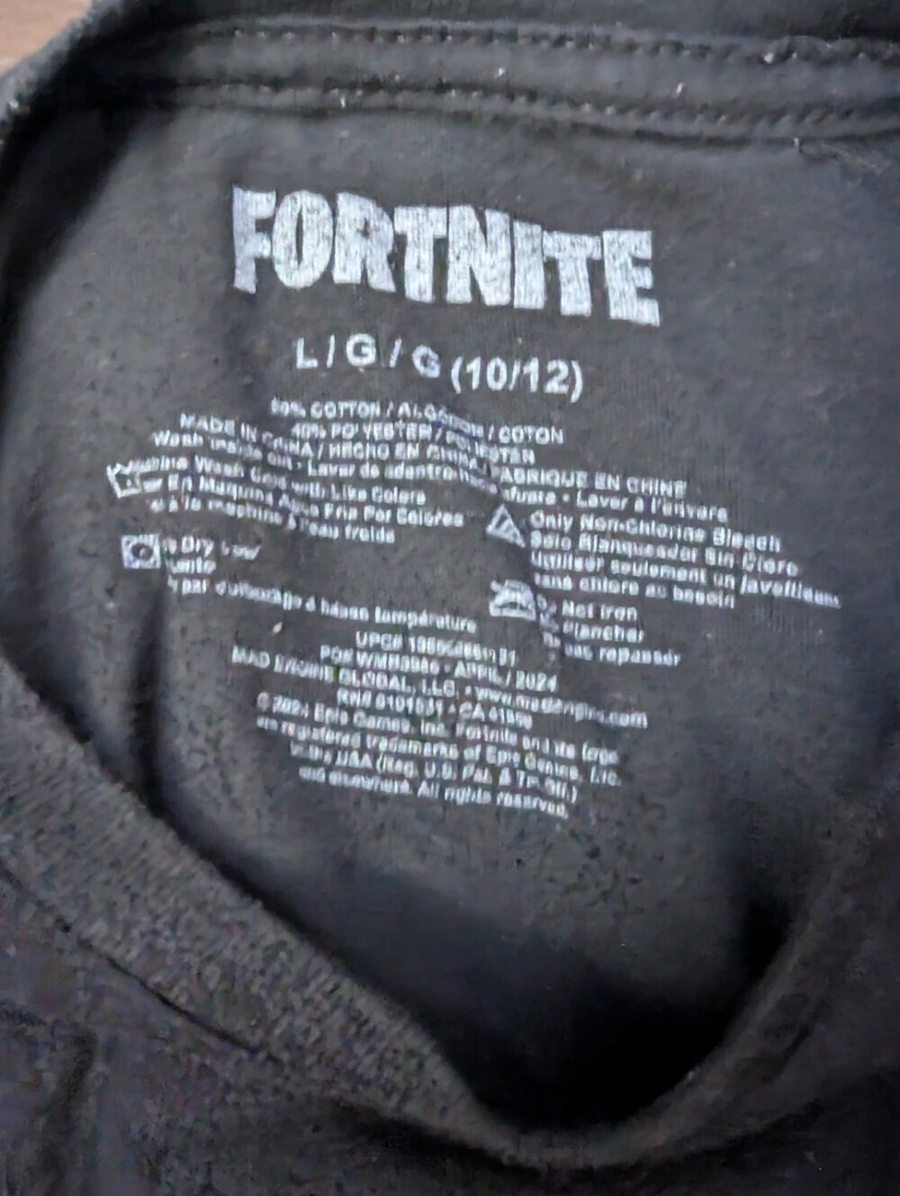 Set Of 2 Fortnite Boys T-Shirts Size L (10-12) Black Graphic Tees Gamer Shirts - Picture 11 of 16